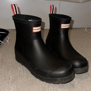 Hunter Play short rain boots in black euro 39